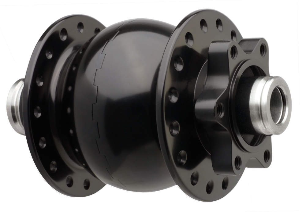 SON 28 12 110 disc 6-bolt, black anodized, 32 hole